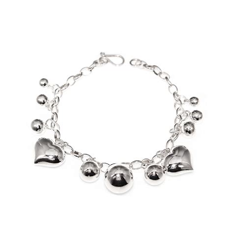 bracciale donna argento cuoio